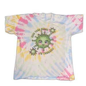 Social Distancing 2020 Keep Your Germs To Yourself Tie Dye Graphic T-shirt